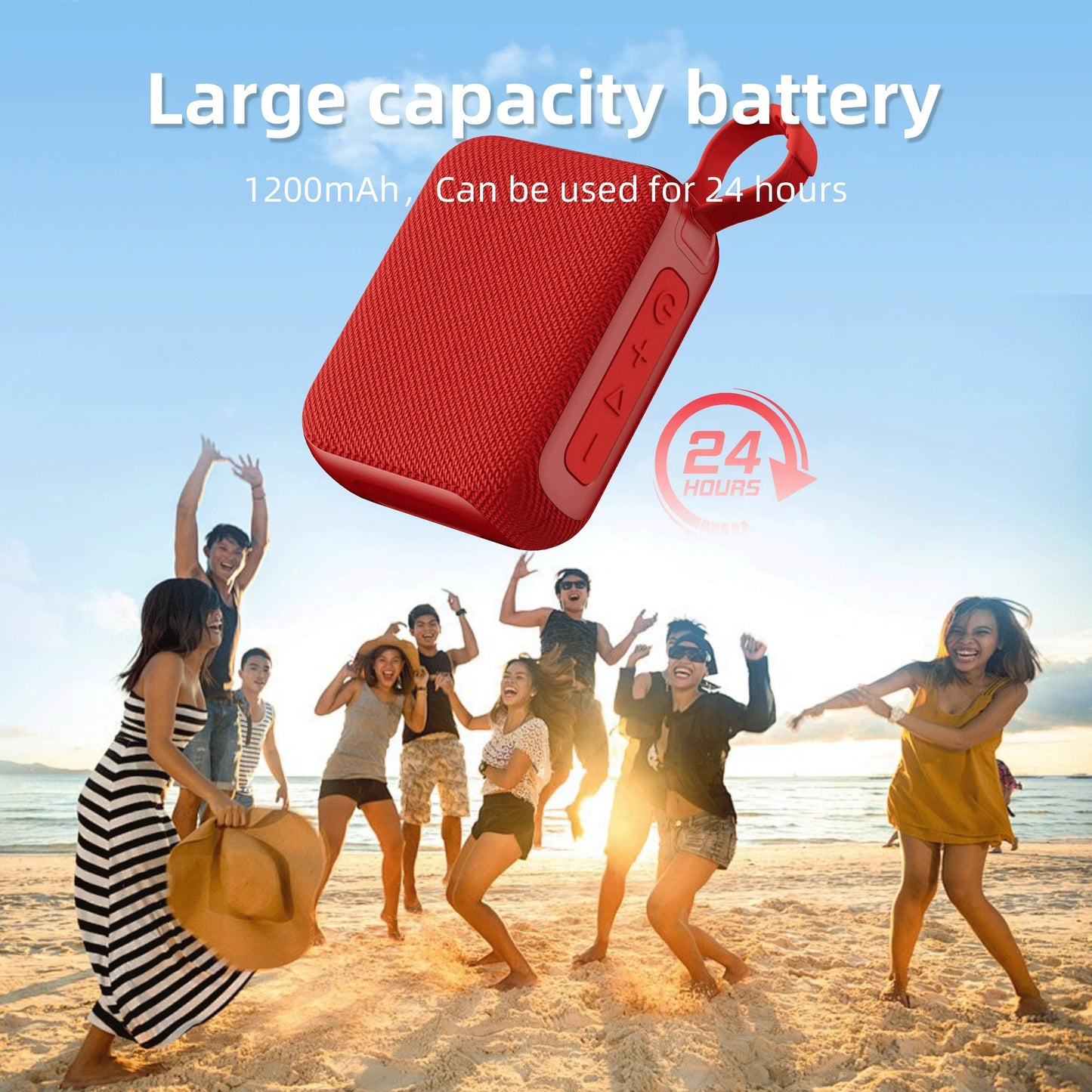 Bluetooth 5.4 Speakers TWS Hi-Fi Portable Lightweight Speaker for Home Theater Outdoor Camping Walking Speaker Wireless Stereo