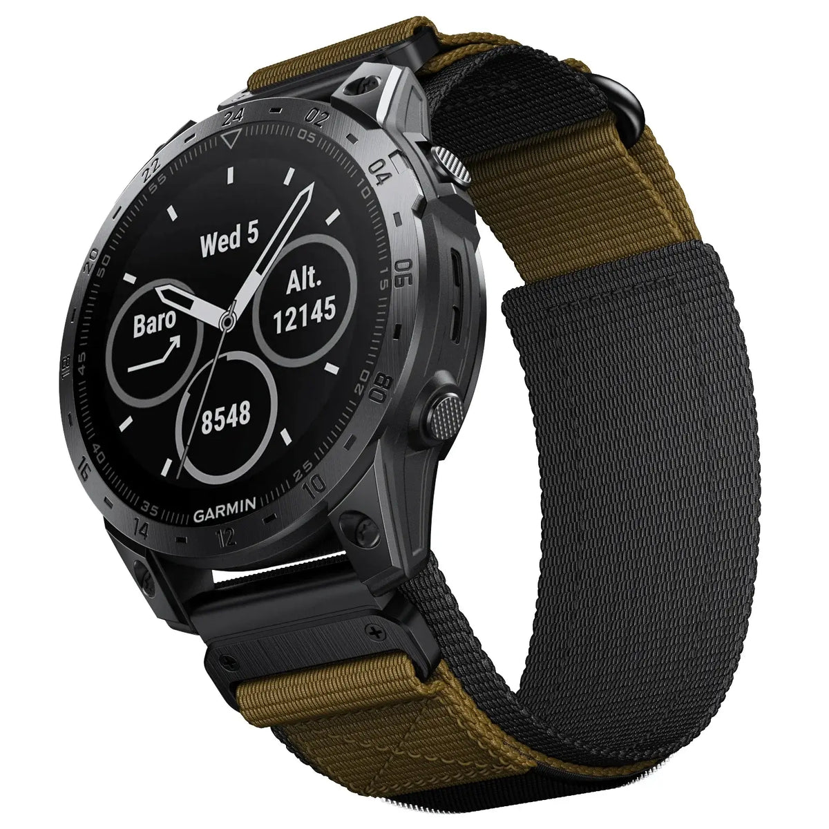 Garmin QuickFit 22/26mm Nylon Loop Band with Orange Pull Tab