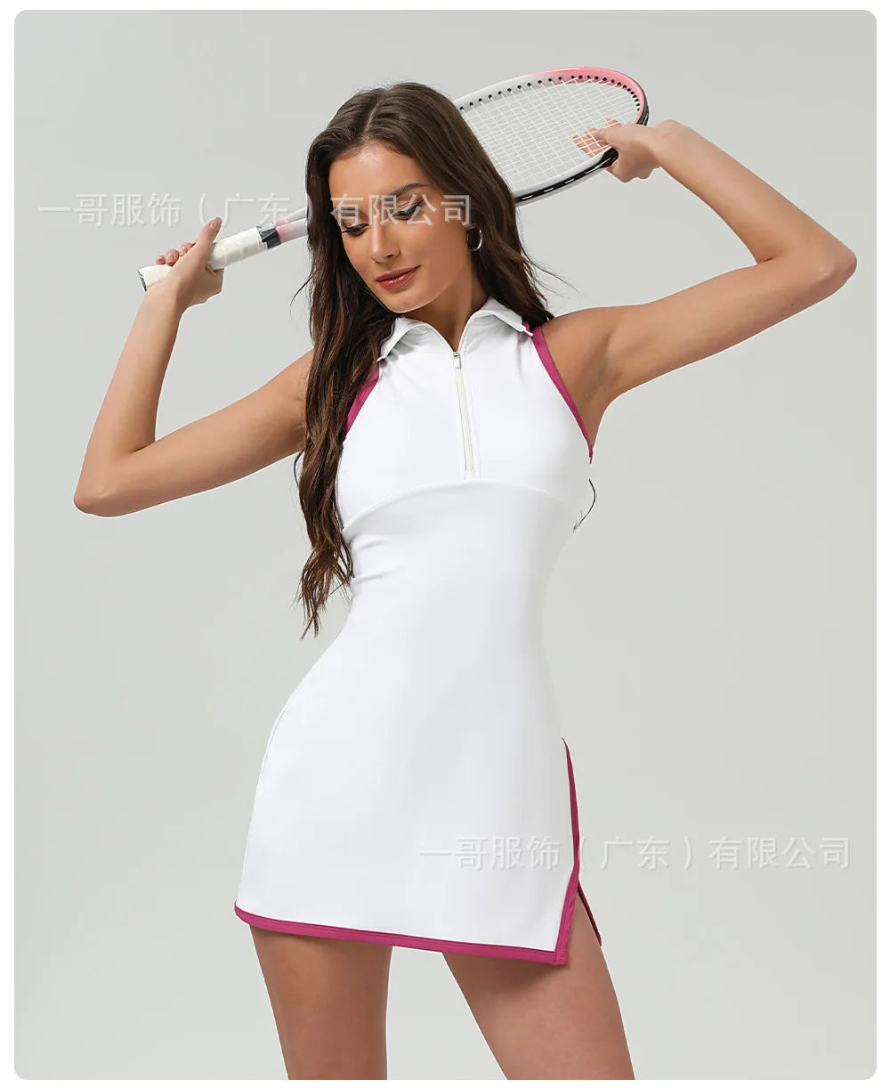 Vestido Polo de Tenis de Secado Rápido para Mujer