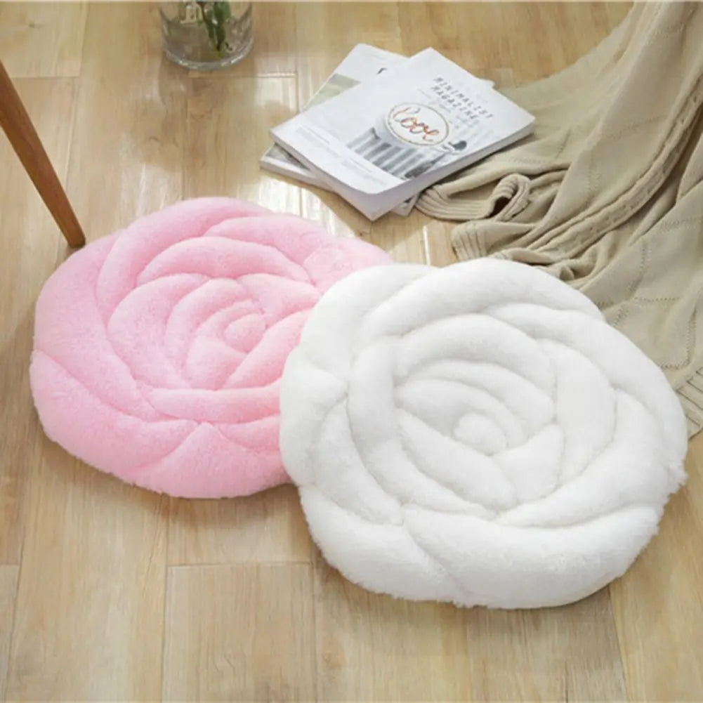 Cojines de asiento con forma de rosa