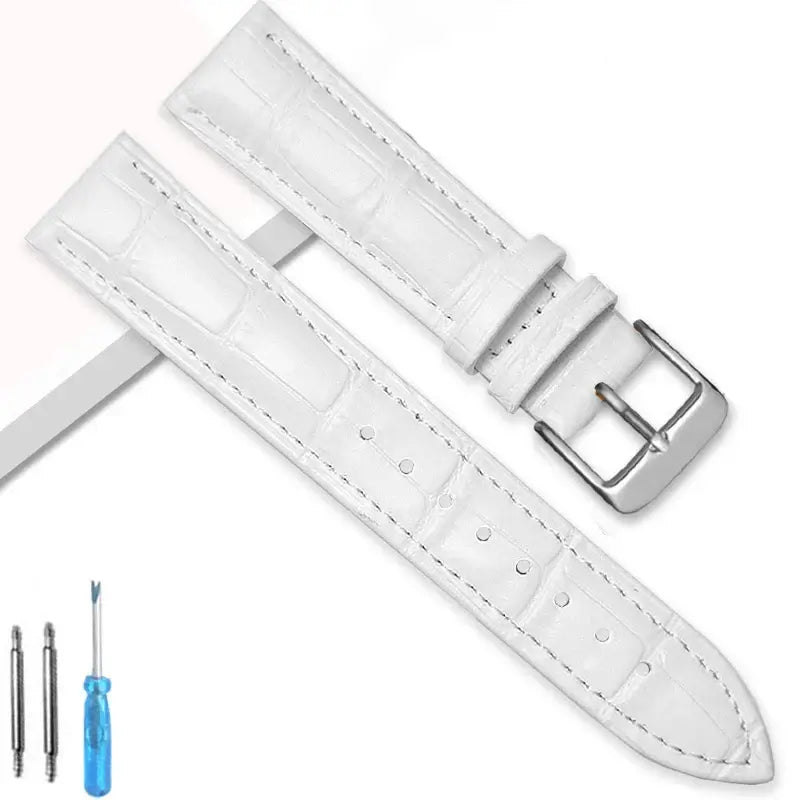 Garmin 18/20/22mm Quick Release Crocodile-Embossed Leather Buckle Band