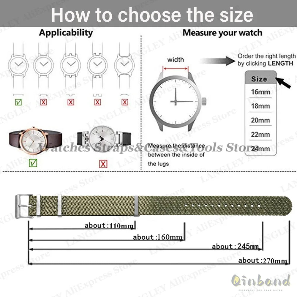 COROS Nylon Military Band - Premium Durable Watch Strap for COROS Smartwatch