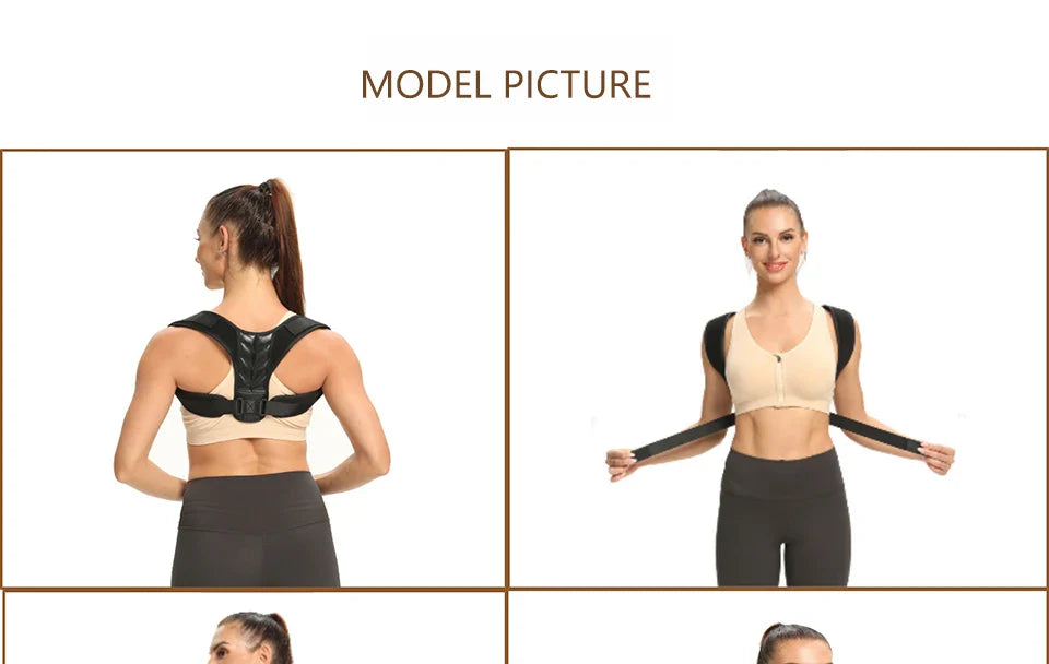 GETINFIT Adjustable Posture Corrector Back Support Lumbar Posture Orthopedic Belts Strap Brace Shoulder Spine Support Men Women