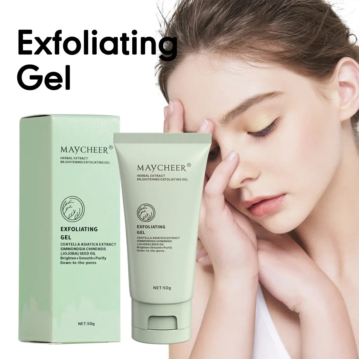 Herbaceous Exfoliating Peeling Gel Facial Scrub Moisturizing Nourishing Repair Scrubs Face Cream Beauty Skin Care