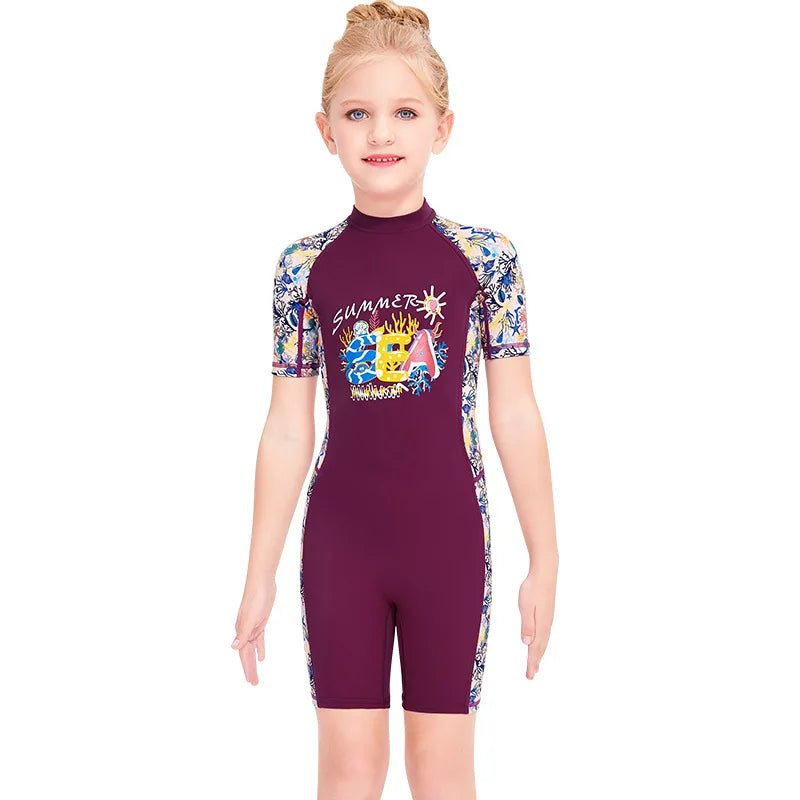 Youth One Piece Swimwear featuring Unicorn Designs