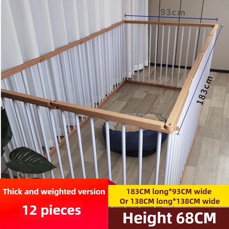 68CM in High Dog Fence Barrier Indoor DIY Poodle Teddy Fences Freely Combined Thickened Rabbit Cage Spliced Pet Guardrails