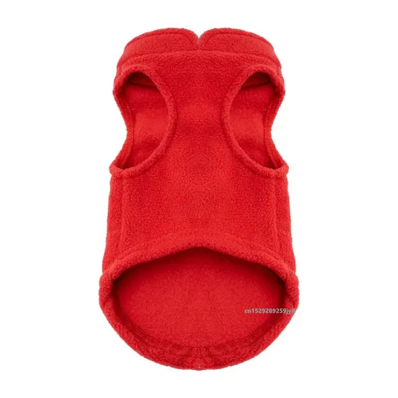 Warm Fleece Dogs Clothes Pet Dog Jacket Vest With D-Ring For Small Dog Cats Clothing French Bulldog Costumes Chihuahua Coat