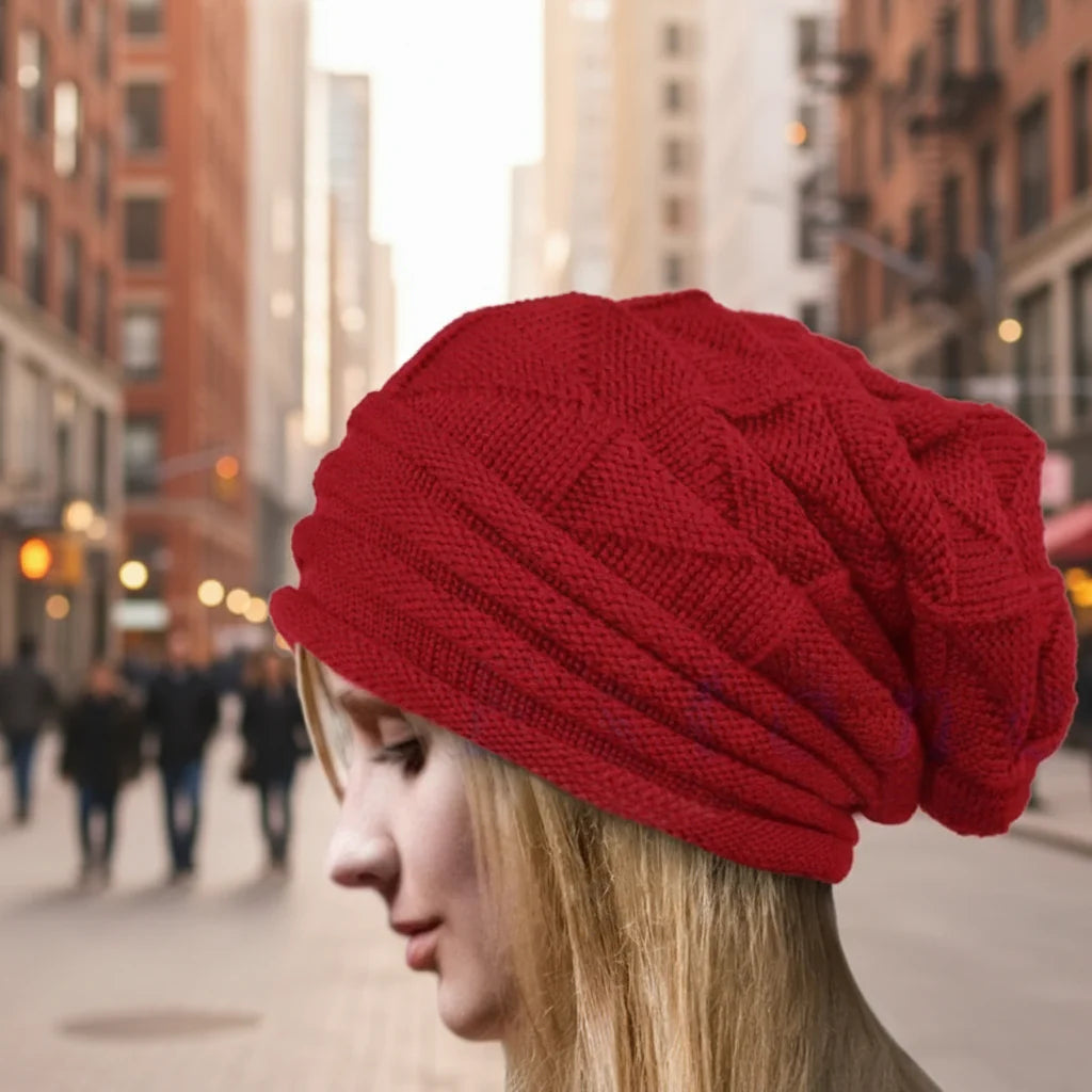 Gorro de punto holgado extragrande