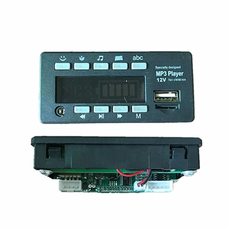 Children's electric car Bluetooth music player with USB interface MP3 music version chip, 12V music player speaker accessories