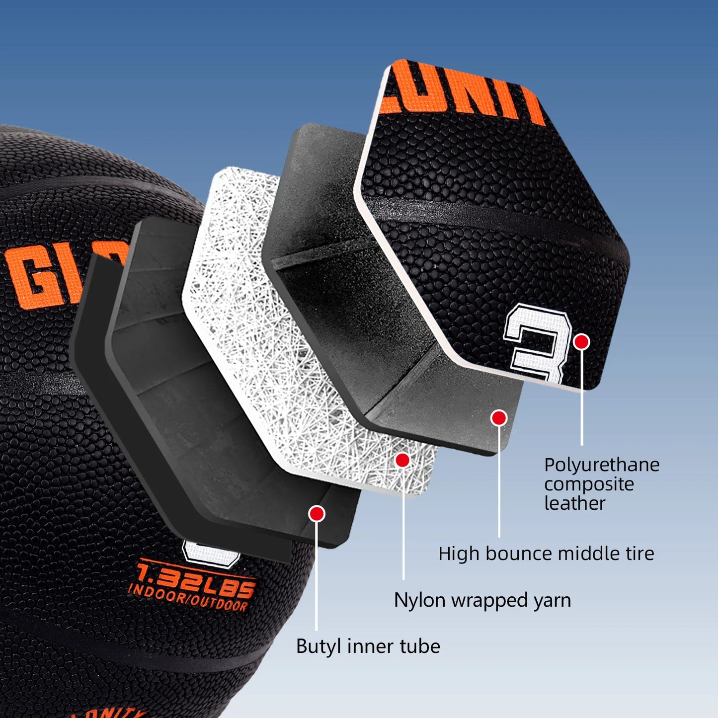 Trainer Small Heavy Ball Size 3 Basketball Ball For Indoor & Outdoor – Improve Dribbling, Passing, Handling & Rebounding Skills