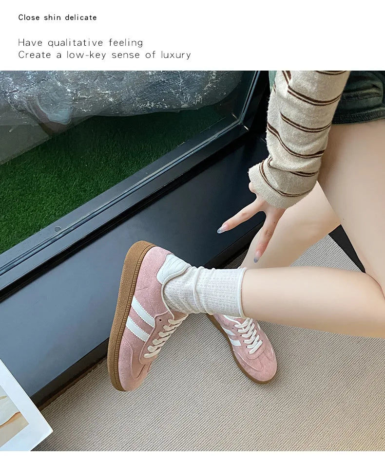 Autumn Women Casual Sports Shoes 2025 Comfortable Non Slip Outdoor Casual Shoes Soft Sole Retro Female Sneakers Zapatos Mujer