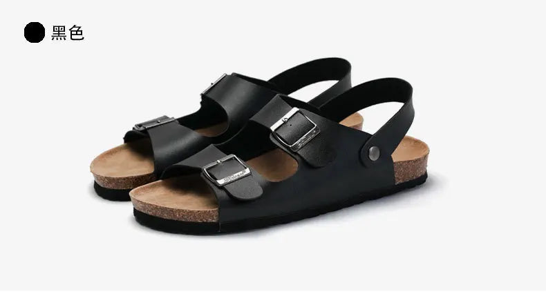 Zapatos Unisex Mujer y Hombre Sandalias de Corcho con Tira Trasera Zuecos Gladiador