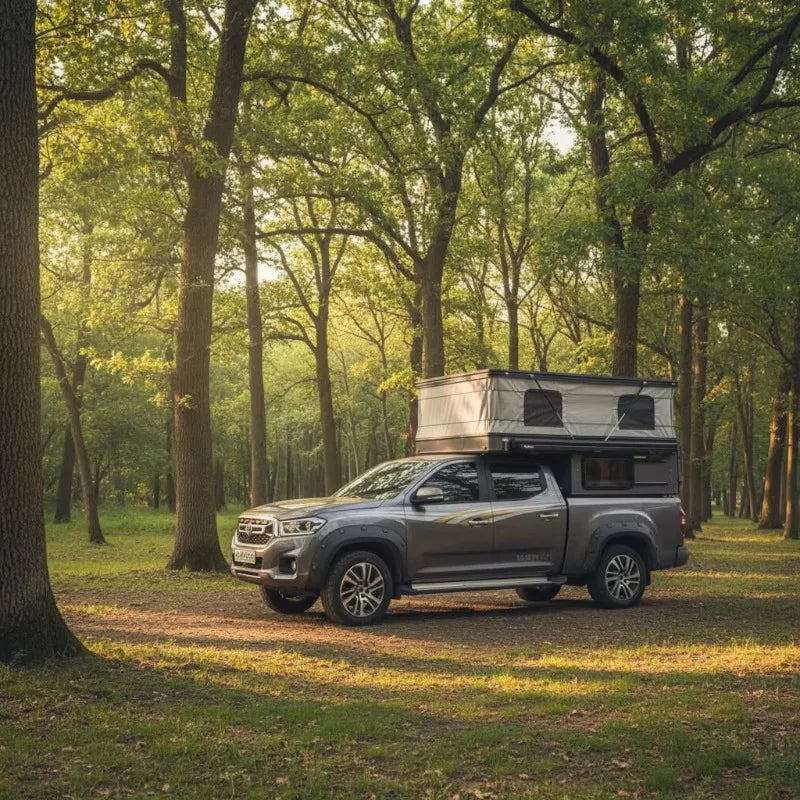 Customized High Performance All Terrain Pop Up Pickup Camper Liftable Camping Tent Wild Travel RV
