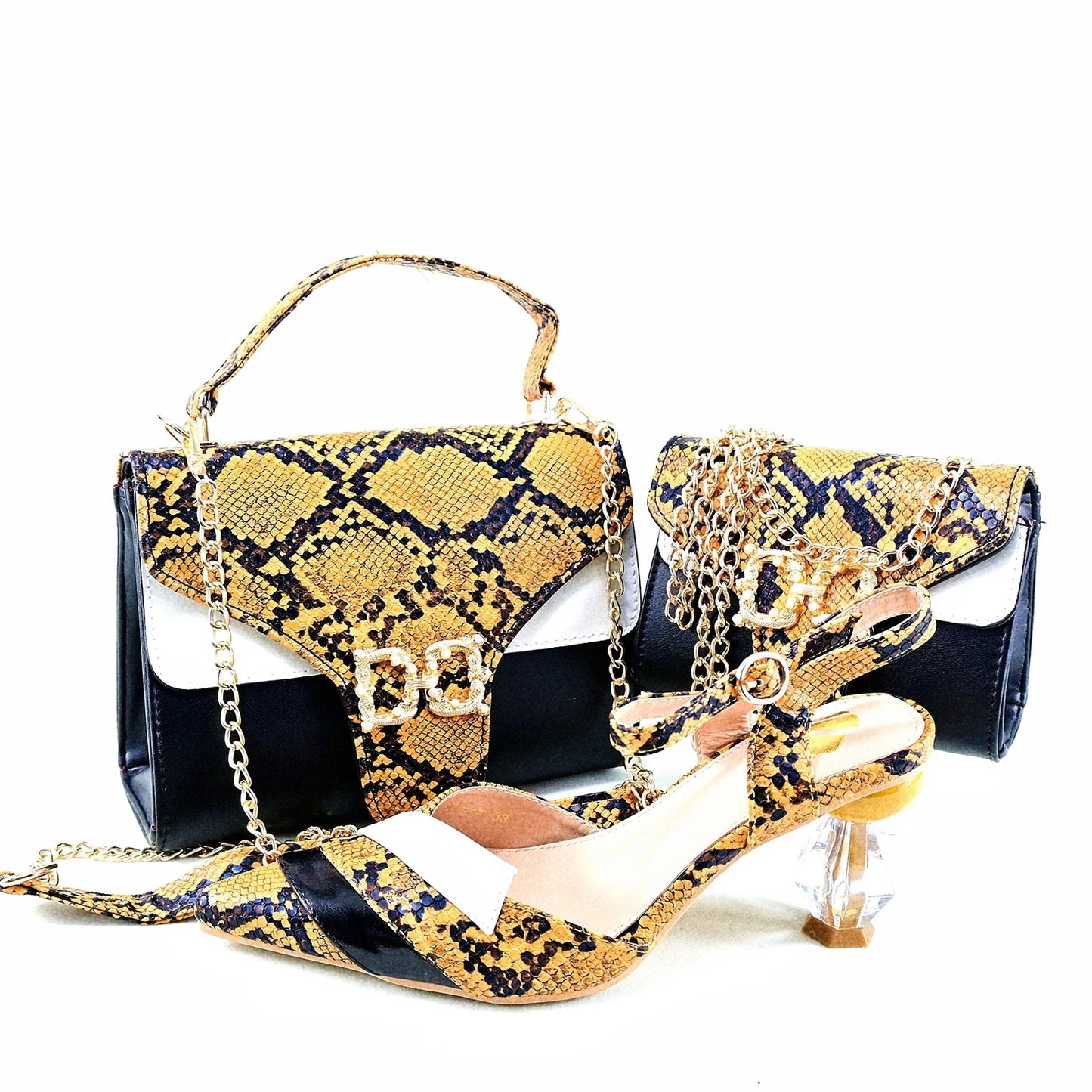 Conjunto a juego de zapatos y bolso HRT1-37