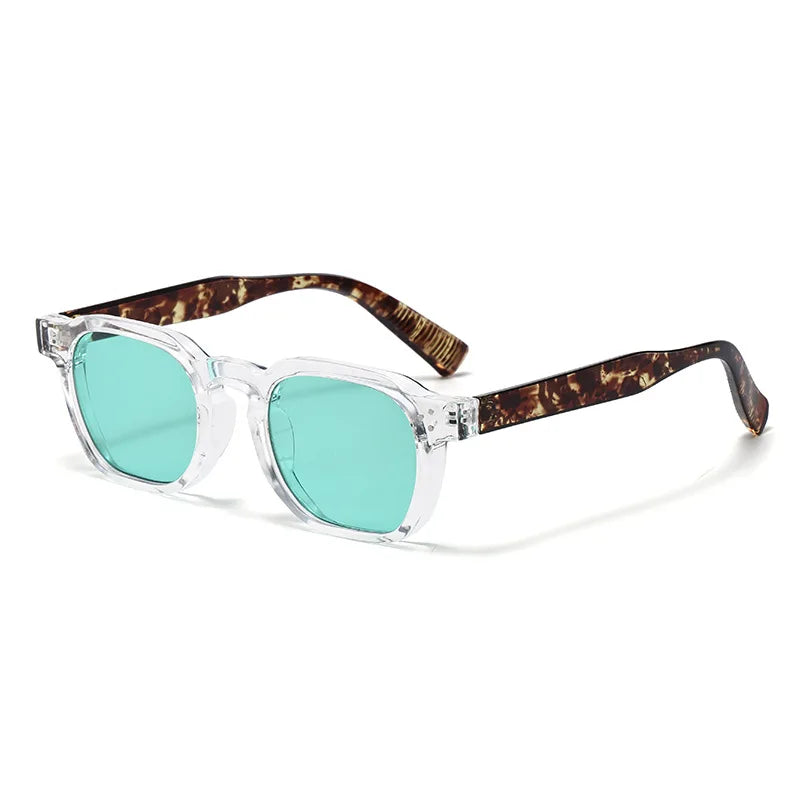 Square Sunglasses Women Men Punk Shades Retro Trending Sun Glasses Clear Lens Frame UV400 Female Oculus Gafas