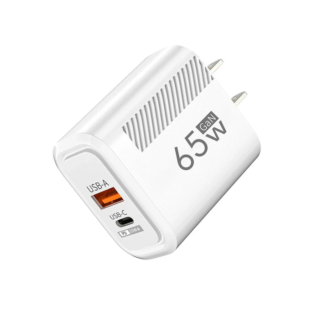 USB C Charger Total 65W Fast Charge Charger PD TypeC Quick Charge 3.0 Wall Power Adapter for iphone Xiaomi Samsung Phone Charger