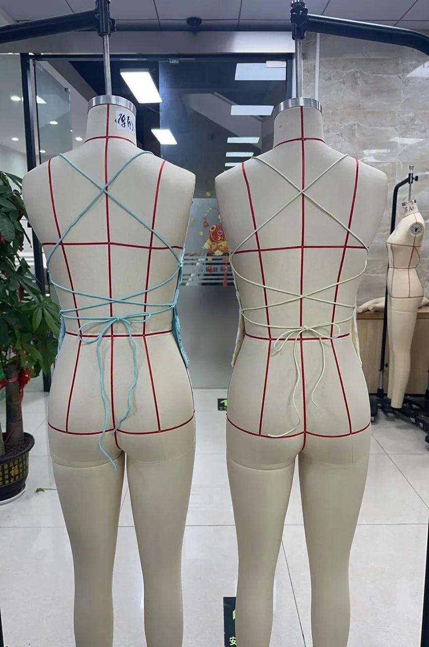 Fashion Chiffon Sleeveless Backless Tops Sexy Deep V-neck Beading Sequin Flower Summer Back Bandage Vest Women Camisole