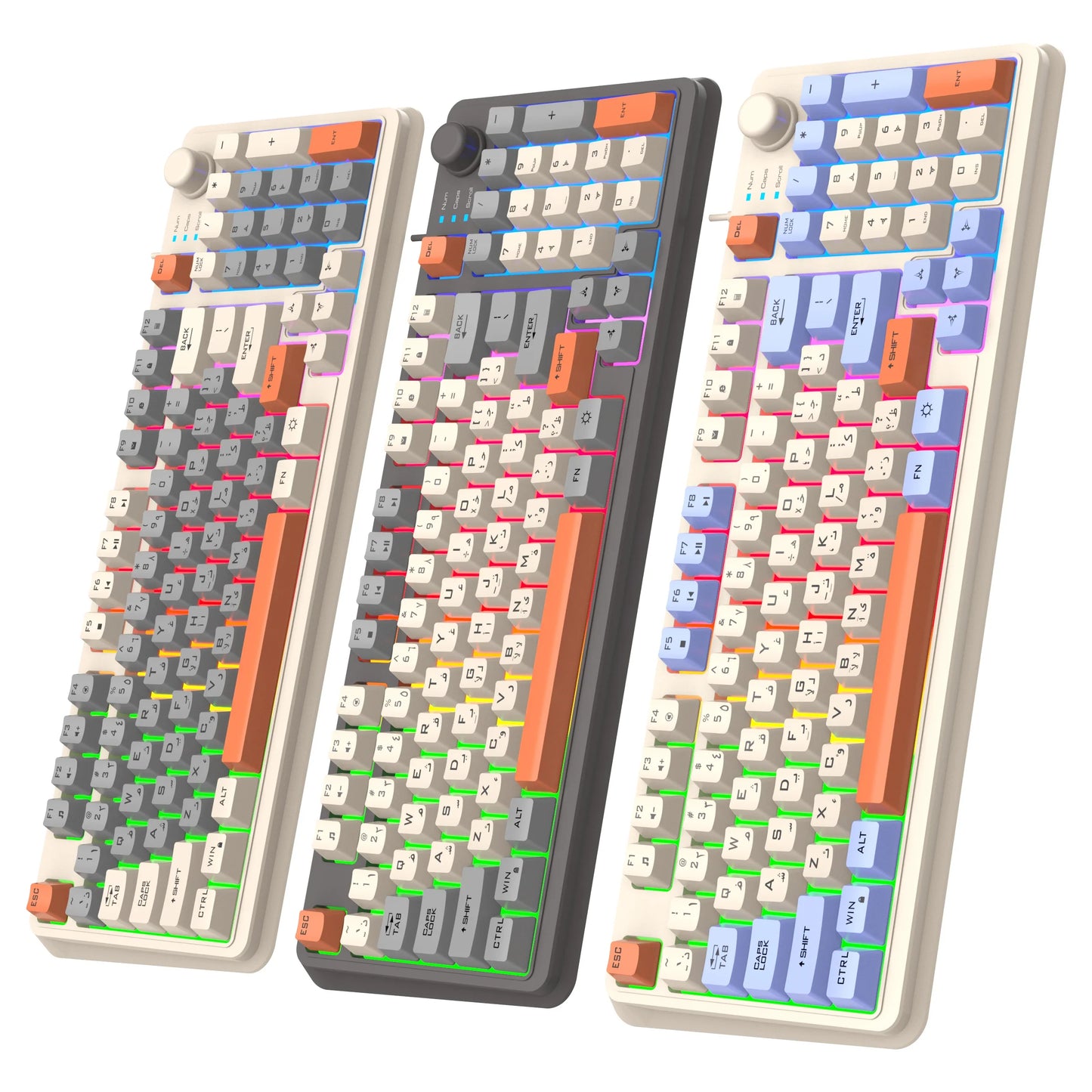 K82 Gaming Gaming Keyboard Glows Wired USB Desktop PC/Notebook Available 19-key punchless knob to adjust volumeK82 Gaming Gaming