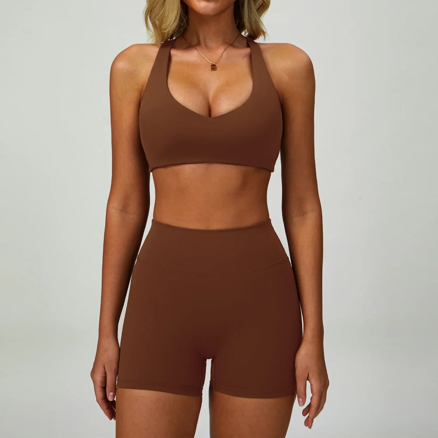 2/3-Piece Activewear Set – Sports Bra & High Waist Leggings