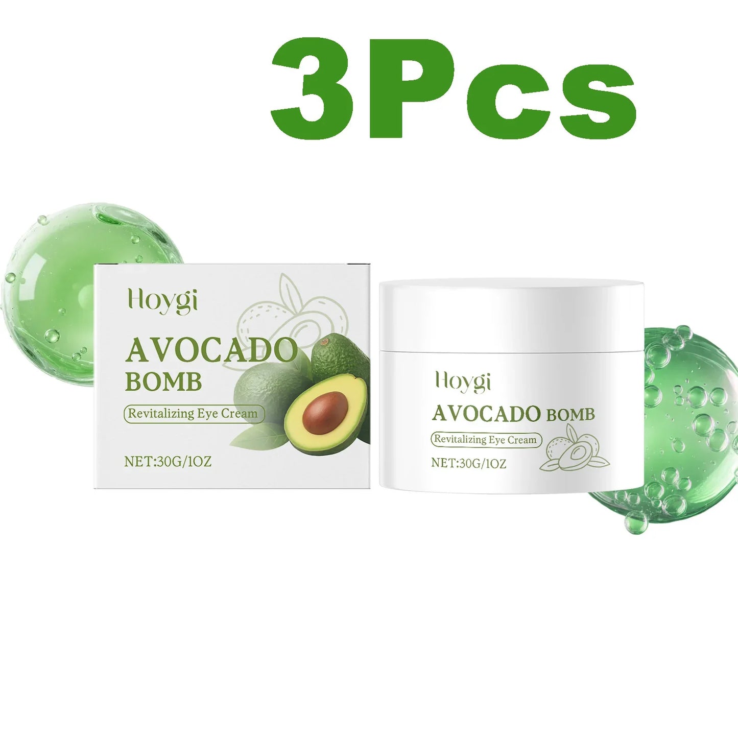 Avocado Eye Cream Fades Fine Lines & Wrinkles Firming Smoothing Eye Area Anti Puffiness Dark Circle Corrector for Youthful Eyes