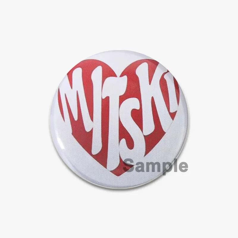 32/44/58mm Creative Round Animal Letter Pins Cartoon Character Funny