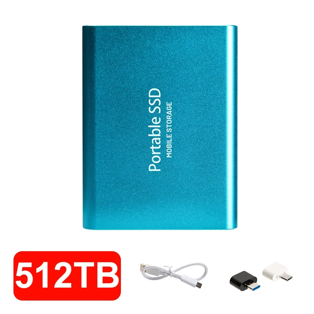 16TB High‑speed Portable External SSD USB 3.1 Type‑c External Hard