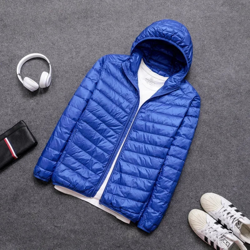 Men's Ultra Light Down Jacket 2024 New Arrivals Spring Winter Feather Ultralight Packable Casual Classic Puffer Coats Men Jacket