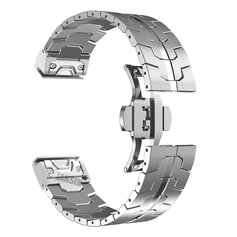 Garmin QuickFit 22/26mm Stainless Steel Bracelet with Color Stripe