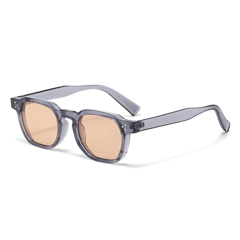 Square Sunglasses Women Men Punk Shades Retro Trending Sun Glasses Clear Lens Frame UV400 Female Oculus Gafas