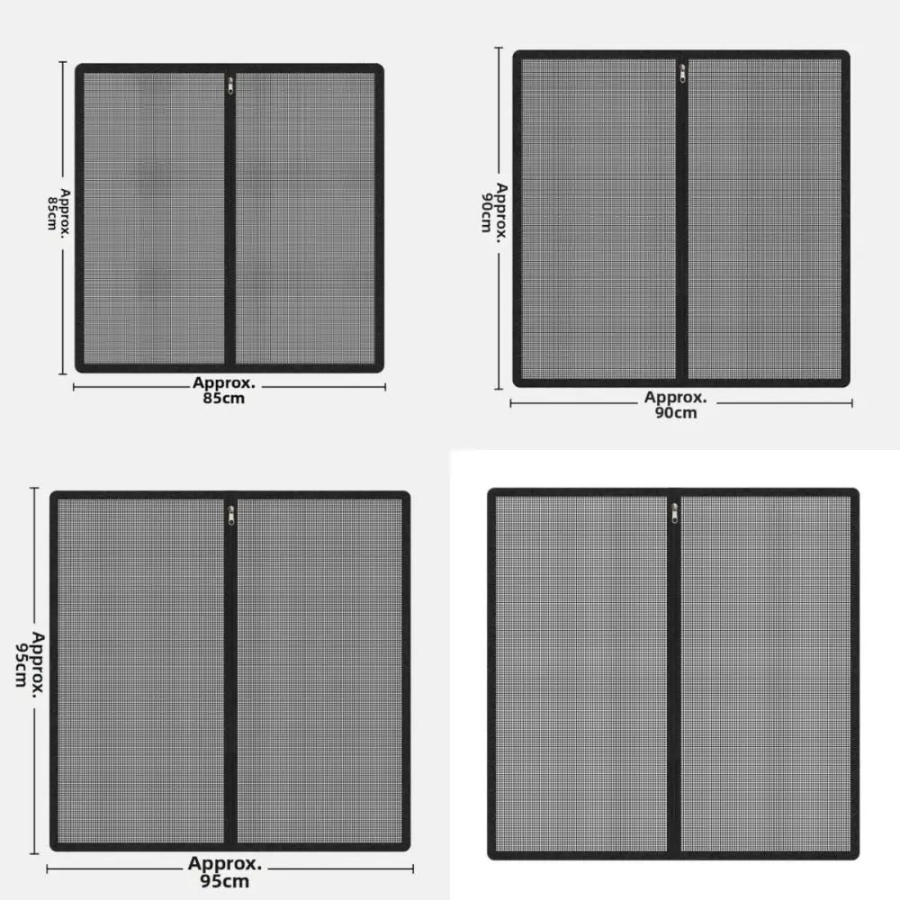 New Metal Mesh Dog Barrier Fences Breathable with Zipper Net Stairs Gate Easy to Install Folding Dog Safety Fence for Cats Dogs
