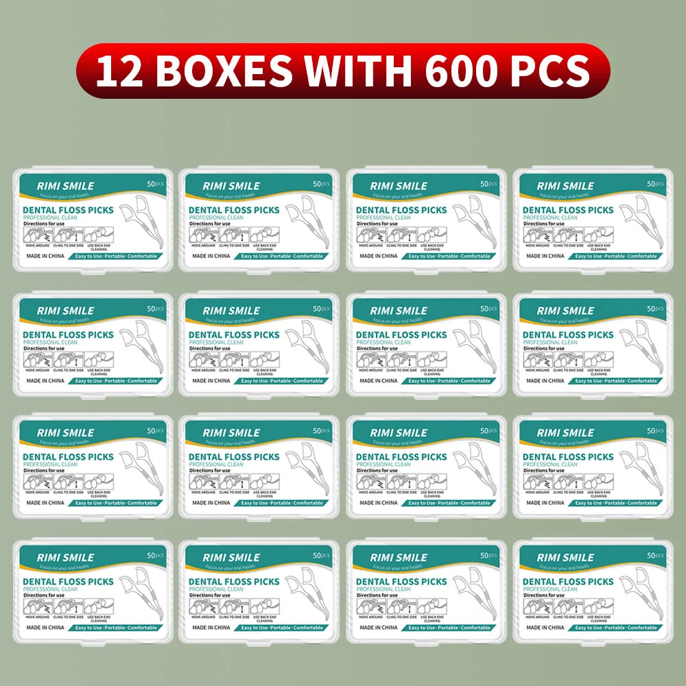50/150/300/600/1000 PCS Dental Floss Sticks Oral Care Tools