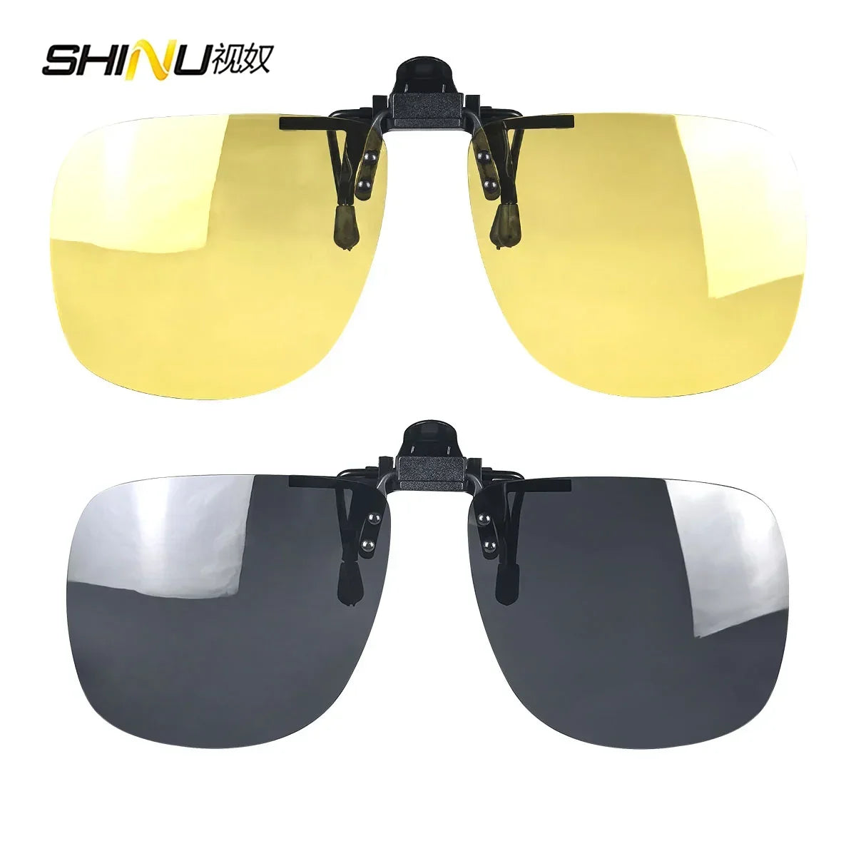 Polarized Clip-On Glasses Yellow Lenses For Night Vision Red Lenses Better Sleep Orange Gaming Glasses Blue Light Blocking