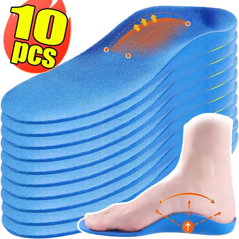 Arch Support Insoles Plantar Fasciitis Relief Orthotic Inserts Shock Absorption EVA Gel for Running Sports Shoes Work Foot Pain