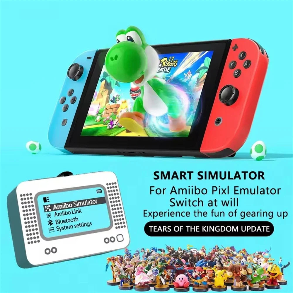 For Amiibo Emulator NFC Smart Game Simulator Infinite Card Swipe Universal For Switch2/Switch WiiU 3DS Portable Reader Writer