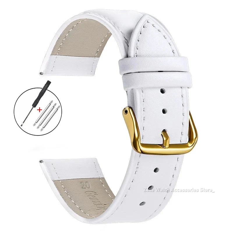TicWatch Pro 5, Pro 3 & E3 Slim Calfskin Band, Spring Bars & Tool