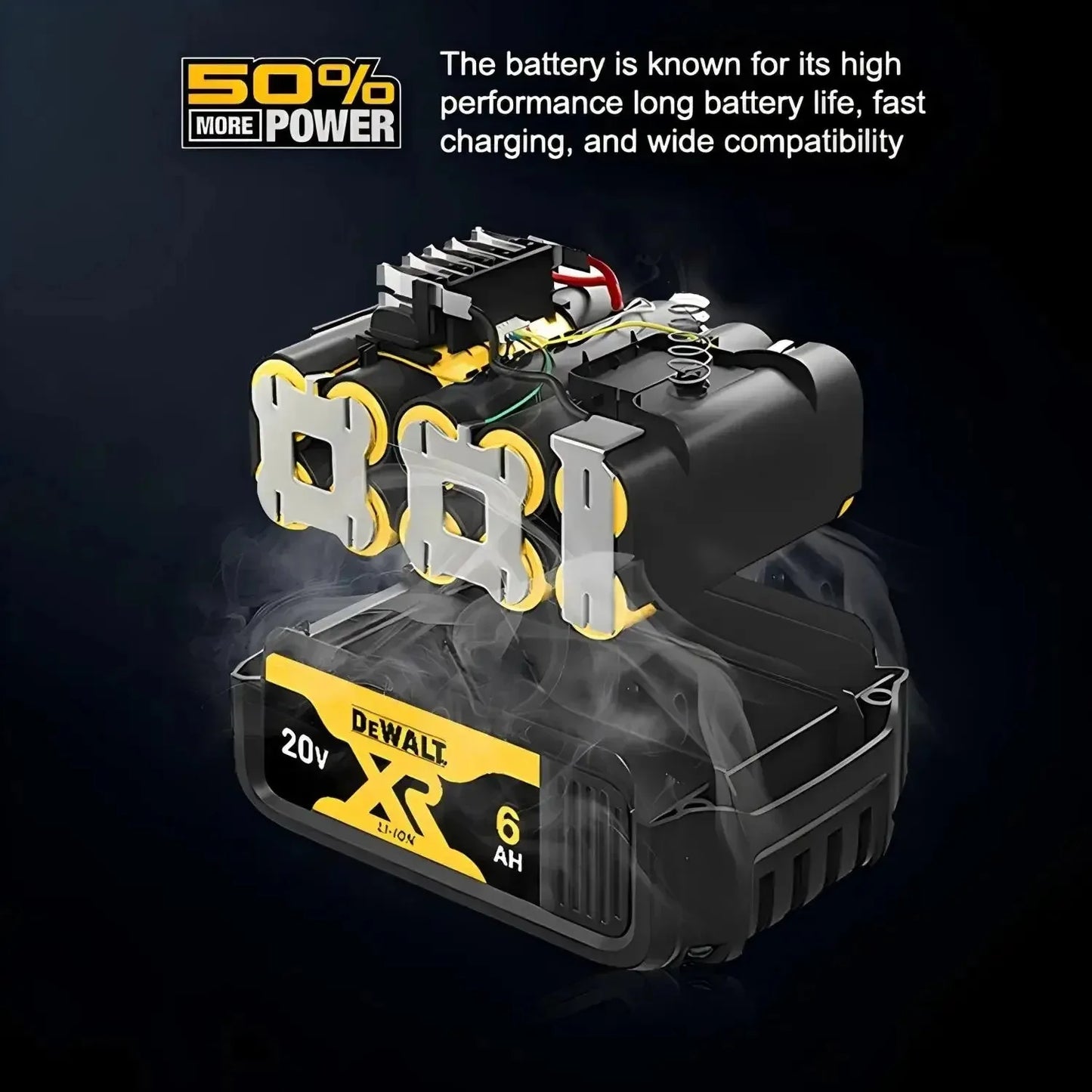 100% Original Dewalt 20V 6000mah Power Tool Battery Dcb206 Dcb205