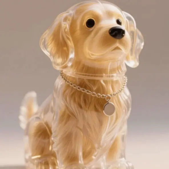 Dog Hair Storage Cute Pendant Keychain Bag Pendant Couple Car Key Chains Jewelry Souvenir Collection Gift Decoration Accessories