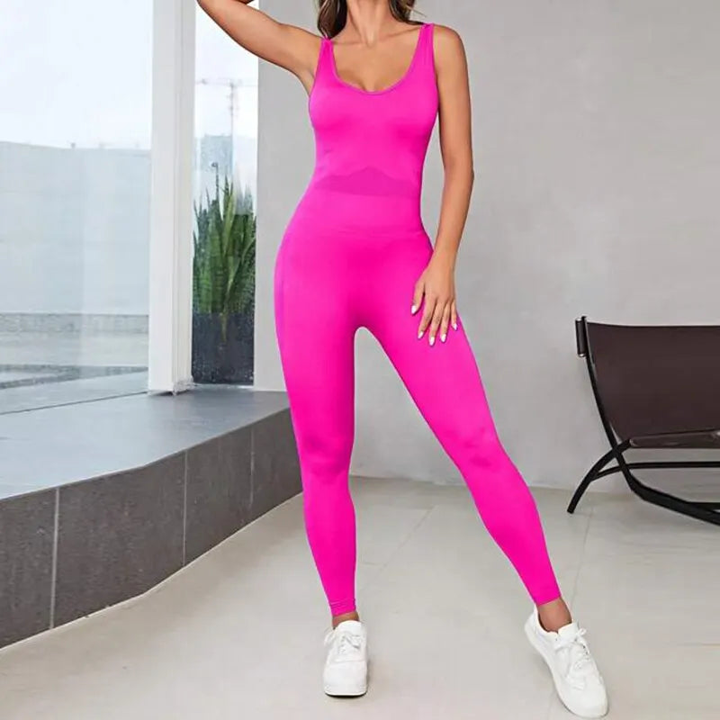 Mono de yoga ceñido sin espalda FlexiFit