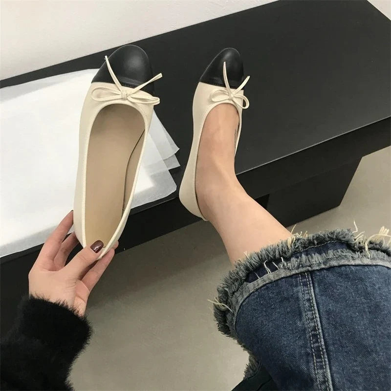 2026 New Spring Butterfly-knot Women Loafer Elegant Mix Colors Slip On Shoes Laides Comfort Soft Sole Ballet Flats Single Shoes