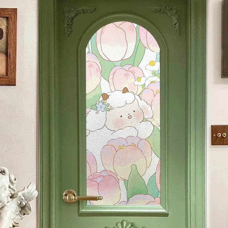 Pegatinas Kawaii para la privacidad de las ventanas