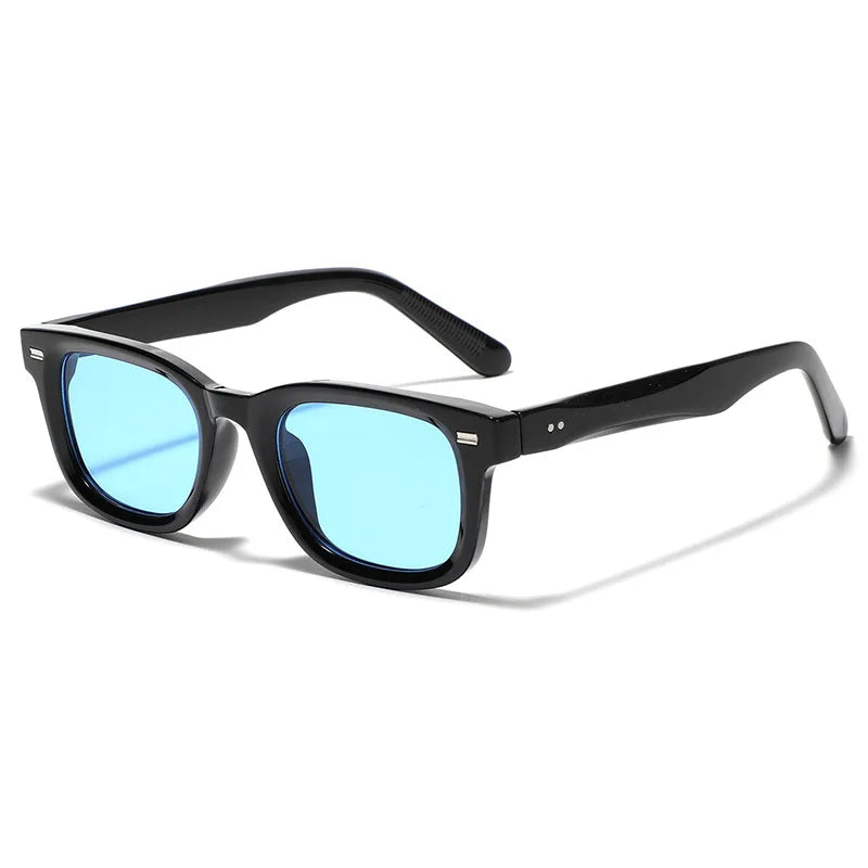 Retro Small Square Sunglasses Women Men Rivets Orange Shades Fashion Eyewear Luxury Sun Glasses UV400 Brand Oculus Female Gafas