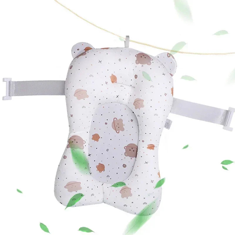 Baby Shower Bath Tub Pad Non-Slip Newborn Bathtub Mat Safety Nursing