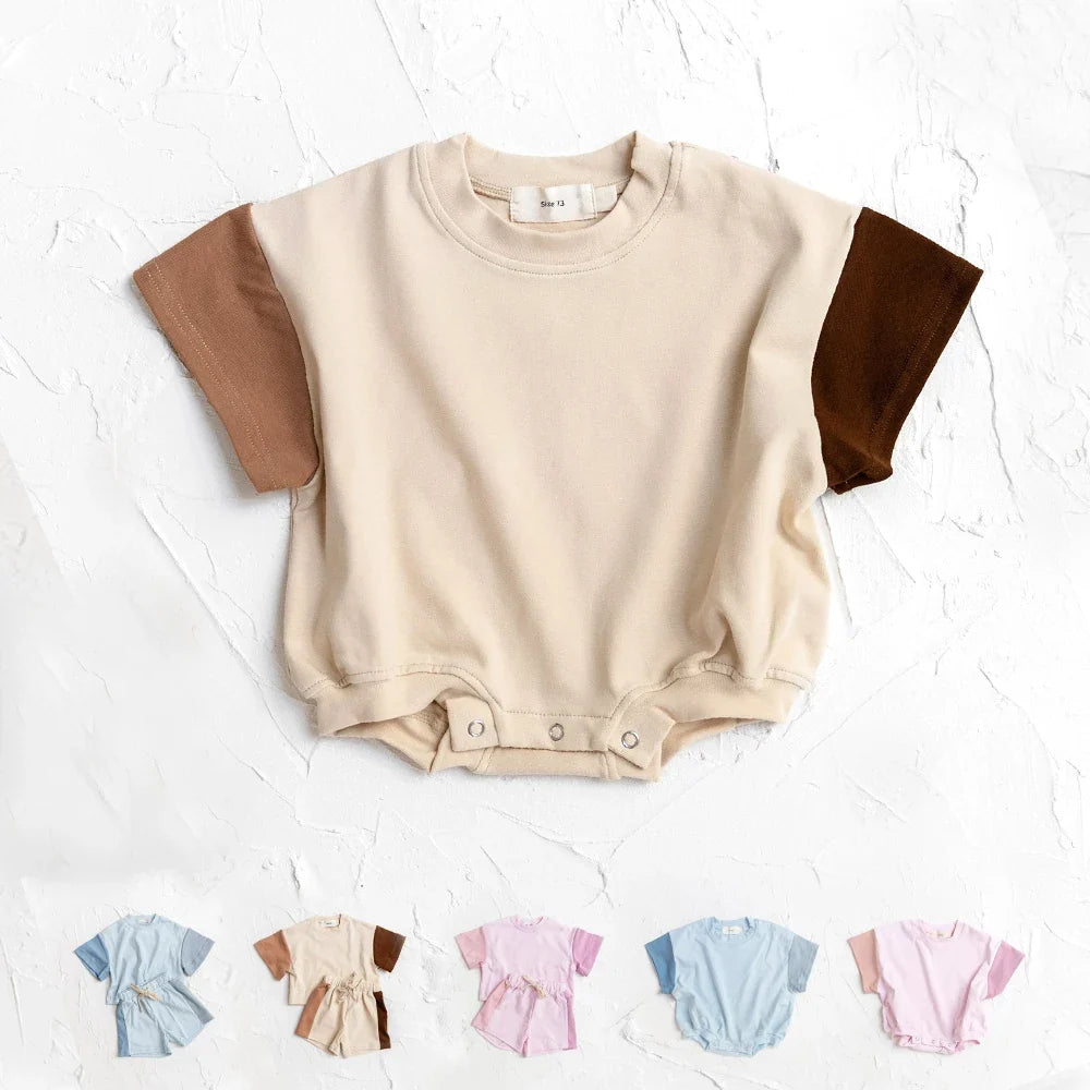 Summer Newborn Baby Boys Girls Oversized Rompers Unisex Romper for