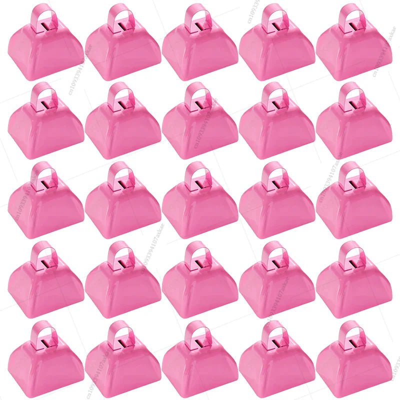 12-100 Pcs Metal Cowbells for Sporting Event 3 Inch Small Noise Makers