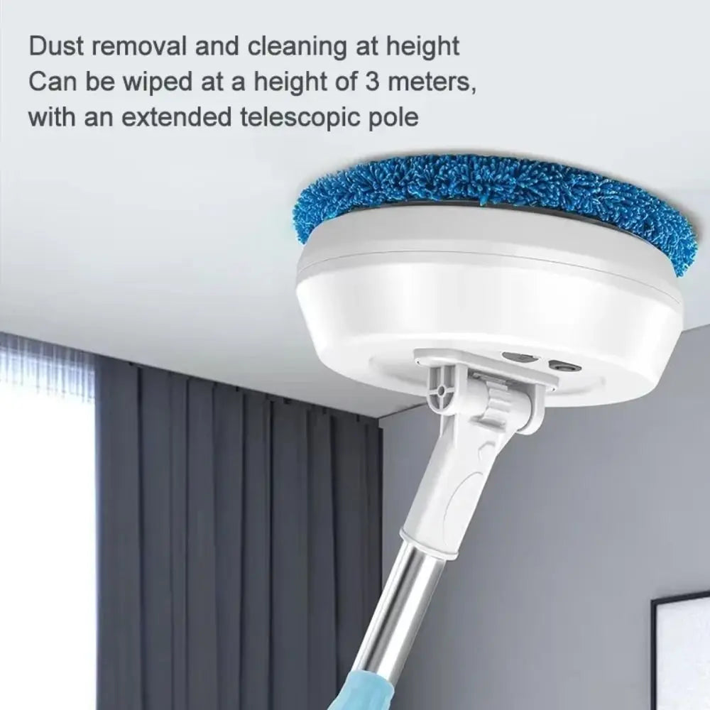 Wireless Electric Mop Cleaning Machine Dry and Wet Spin Floor Cleaning Tool Automatic 2 in 1 Window Dust Scrubber