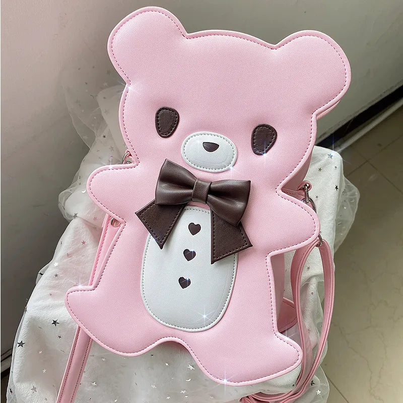 Mochila de oso con pajarita