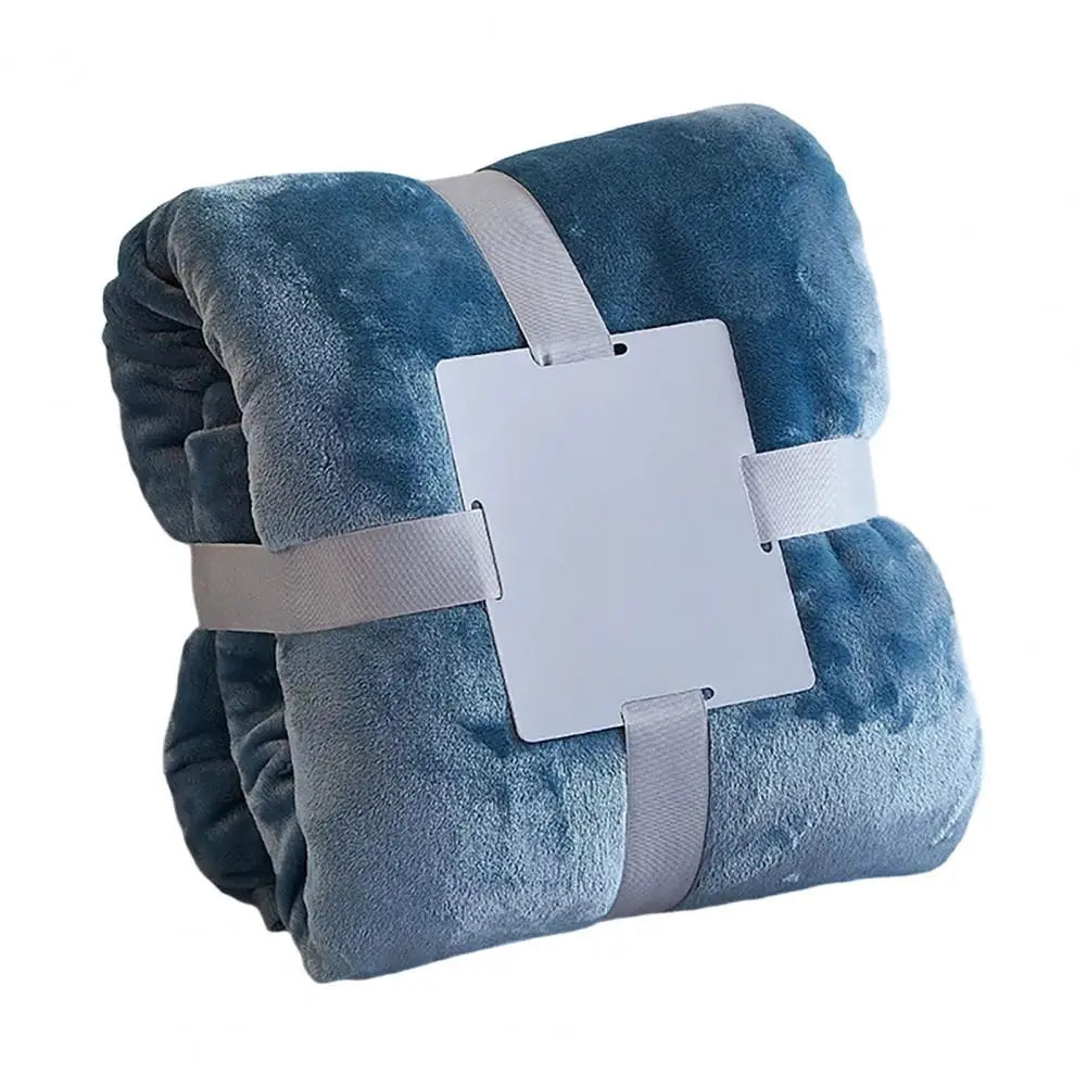 Soft Flannel Fleece Throw Blanket Solid Color Lightweight Plush Blanket for Bed Sofa Couch All Season Nap Blanket