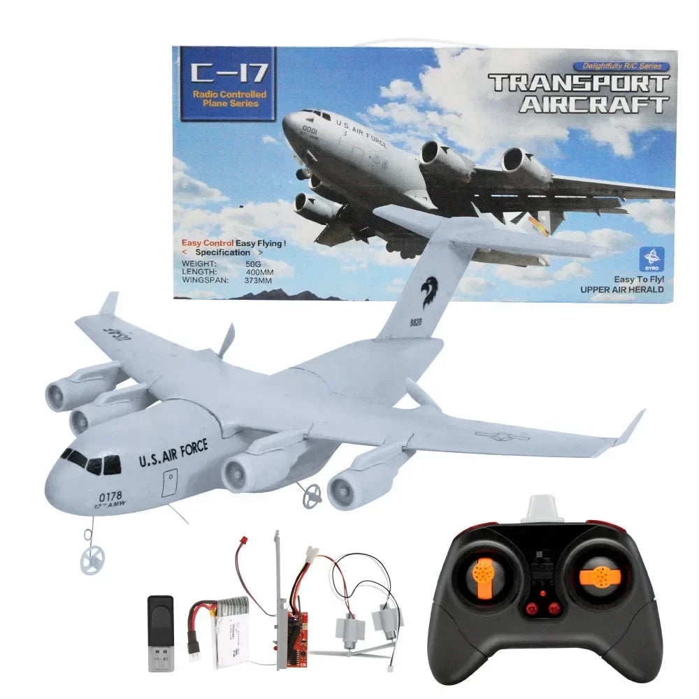 C-17 RC Drone DIY Aircraft Transport Aircraft 373mm Wingspan EPP RC