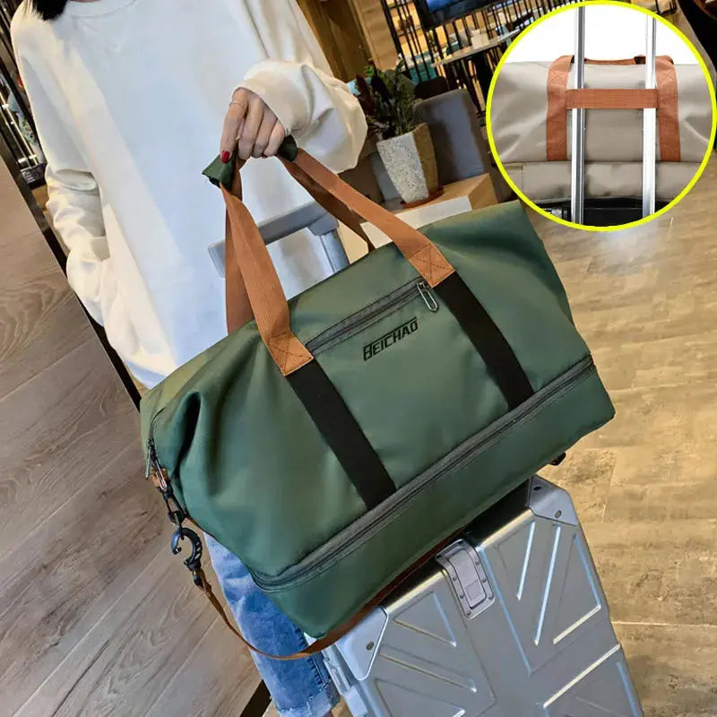 Gym Bag with Shoe Compartment