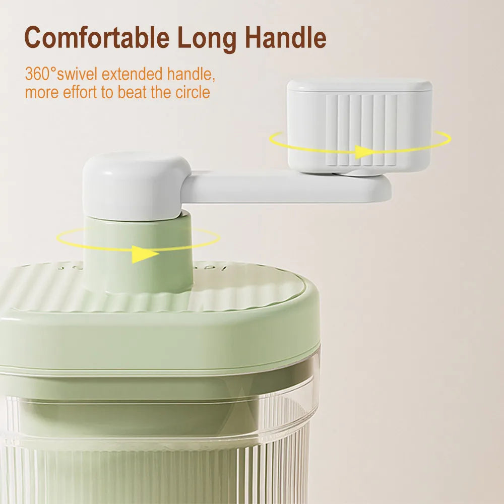 Shaved Ice Machine Small Manual Ice Crusher Home Hand-cranked Machine Making Smoothie Machine Practical Portable Ice Cream Tools